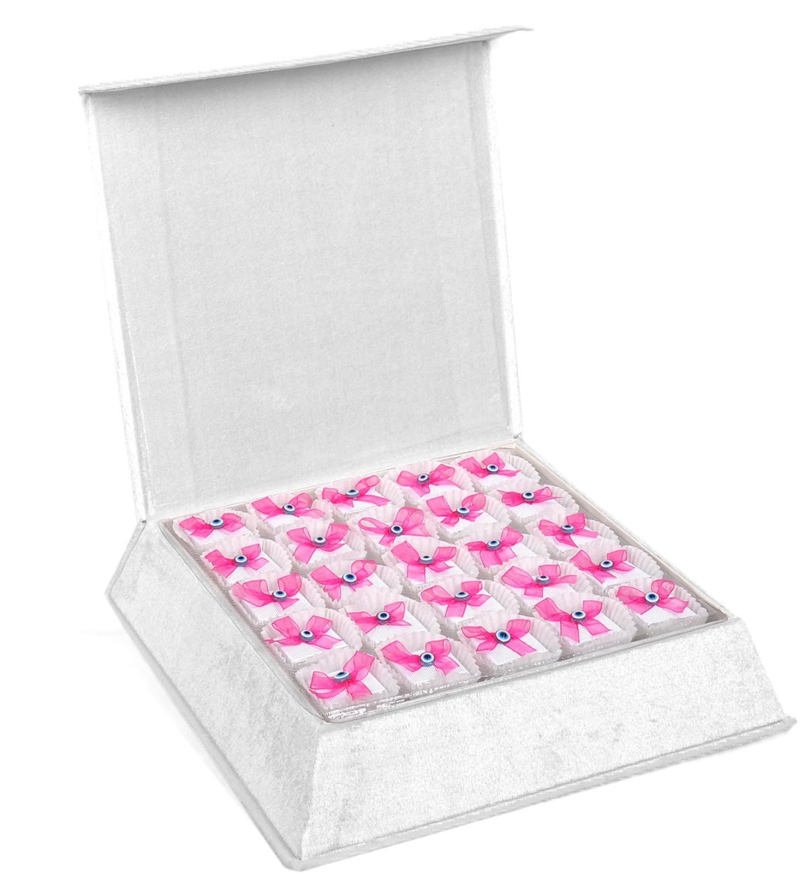 Fiyonklu Nazar Boncuklu Kız Bebek Çikolata 