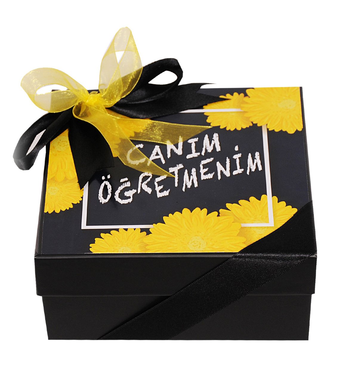 Çiçek Desenli Öğretmenler Günü Çikolata