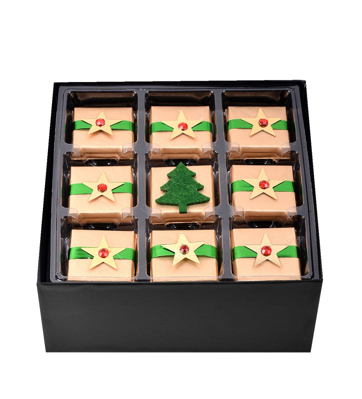 Yıldız Dekorlu Yeni Yıl Çikolata