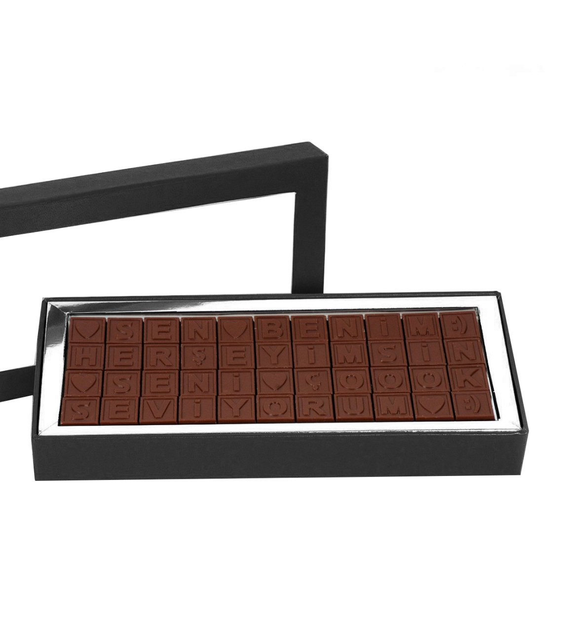 Seni Seviyorum Harfli Çikolata