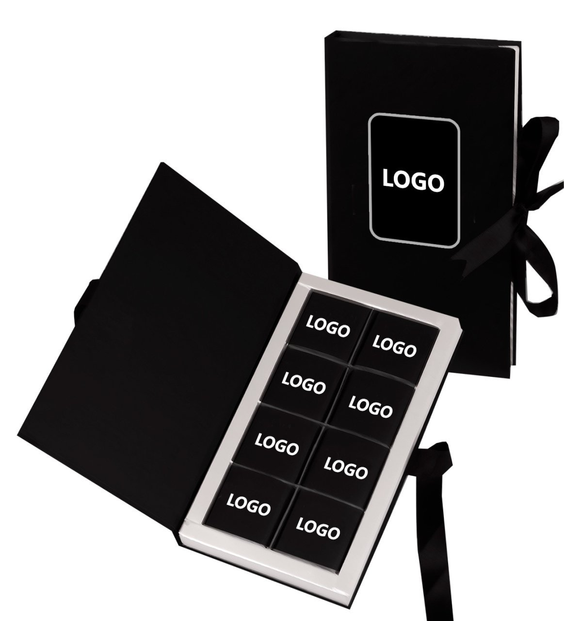 Kitap Kutuda Logolu Kalın Çikolata