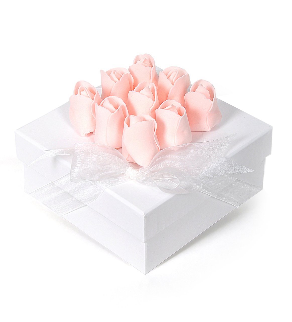 Gül Dekorlu Kutuda Öğretmen Çikolata