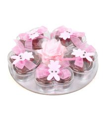 Kalp İçinde Kalp Bebek Çikolata Pembe