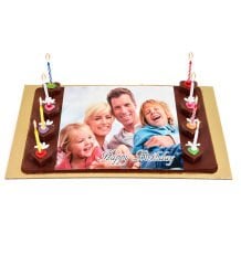 Fotoğraflı Çikolata Pasta