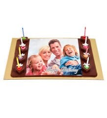 Fotoğraflı Çikolata Pasta