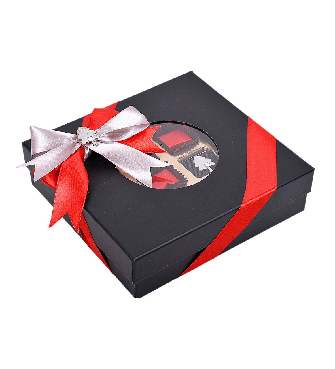 Metal Çam Dekorlu Çikolata