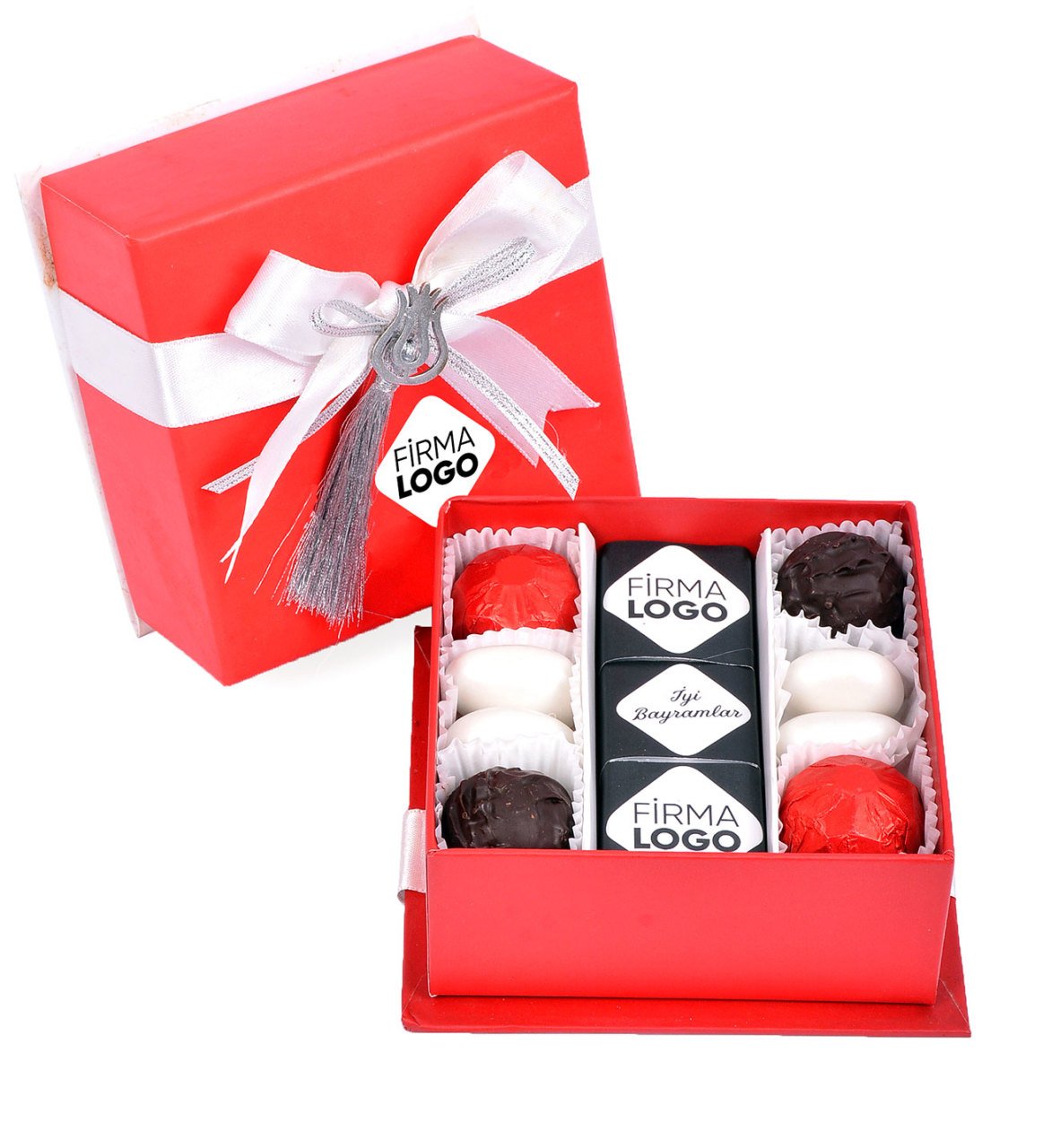 Kurdeleli Kutuda Kurumsal Çikolata