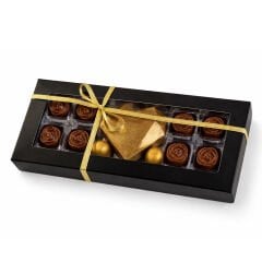 Altın Kalp ve Güller Çikolata