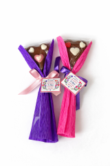 Kalp Çikolata Buketi İkili